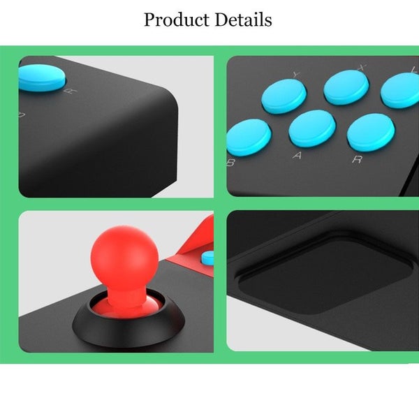 Mini Arcade Stick Fighting Games for Nintendo Switch -Red Carousel 2