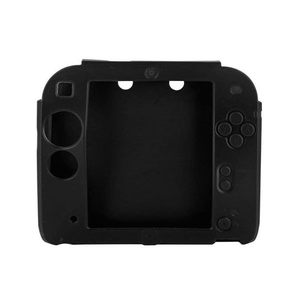 Protective Soft Silicone Rubber Skin Case Cover for Nintendo 2DS -Black Carousel 1