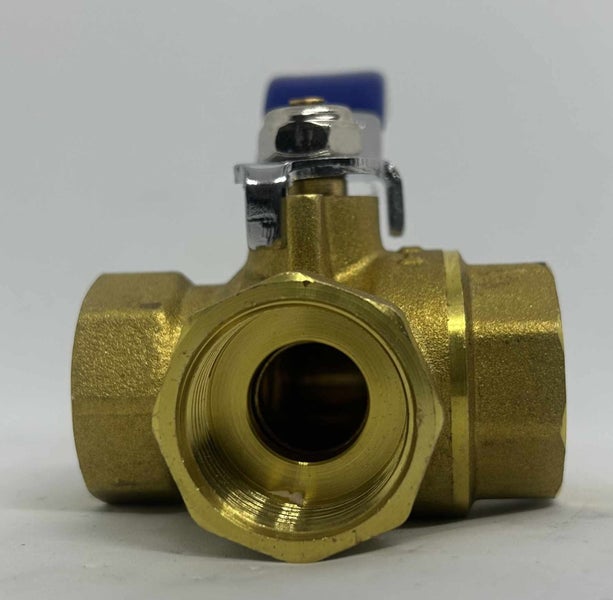 DN20 3/4" L-Port Brass 3-way Female Ball Valve Carousel 1
