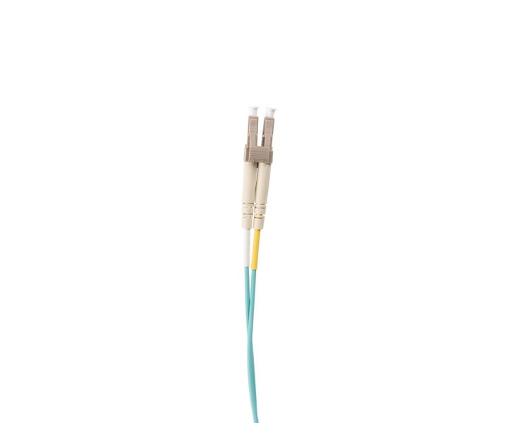 DYNAMIX 2M 50u LC/LC OM3 Fibre Lead (Duplex, Multimode) Aqua LSZH Jacket Carousel 4