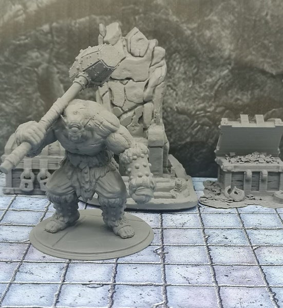 Cyclops Giant Monster Miniature Dungeons and Dragons dice4dungeons Schloss Carousel 5