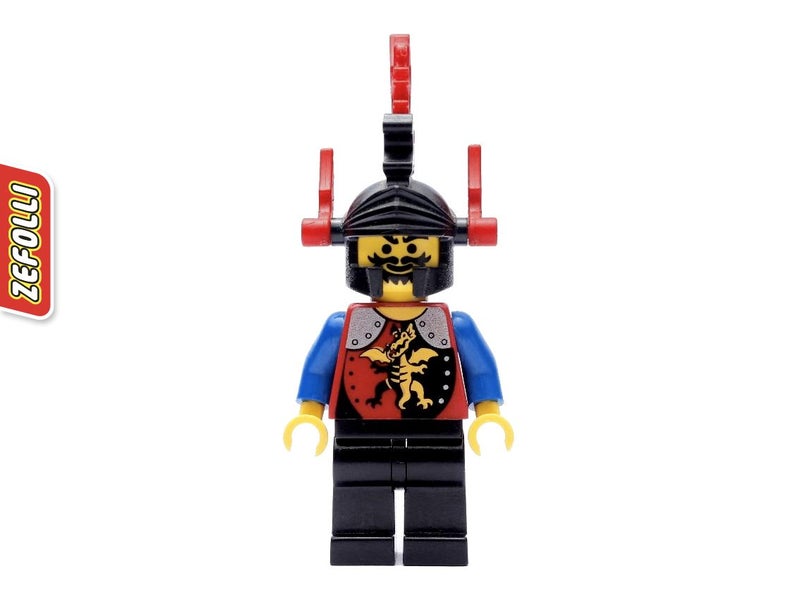 Vintage Castle Dragon Knight with Red Plumes Minifigure - Lego - U Carousel 1