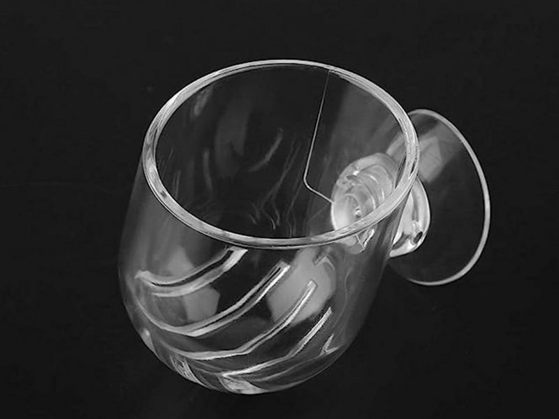 6Pcs Aquarium Red Worm Fish Feeder Acrylic Aquatic Plant Cups with Suction Cups Carousel 5