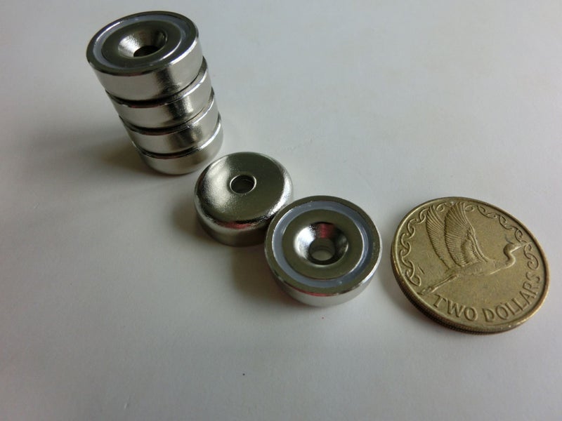 20mm Dia x 7.2mm Pot Magnets | Pack of 6 Carousel 1