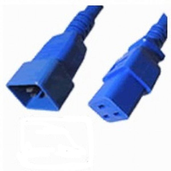Iec C19 To C20 Power Cable 15A Blue 1M Carousel 3
