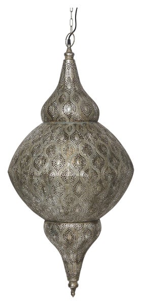 Aladdin Statement Pendant Light in Silver Carousel 1
