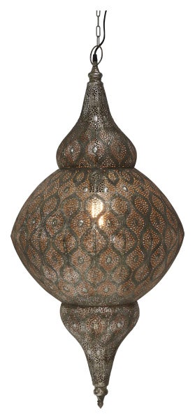 Aladdin Statement Pendant Light in Silver Carousel 2