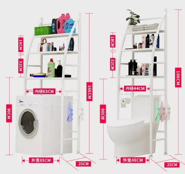 WASHING MACHINE RACK HOME BATHROOM STORAGE Carousel 5