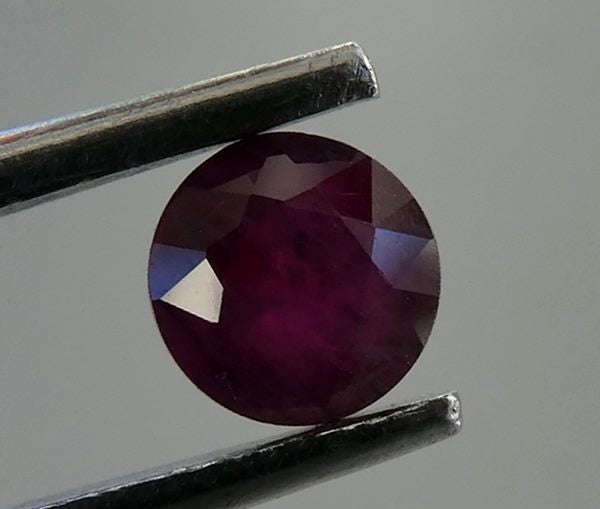 1.31CT CERTIFIED SPLENDID ROUND CUT 100% NATURAL PURPLE RED RUBY Carousel 2