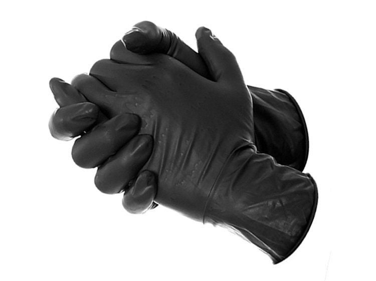 Disposable Black Gloves 100pcs (L only) Carousel 1