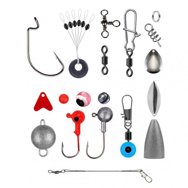 Fishing Lure Baits Hook Swivels Snaps Weight Bass Trout *Over Stocked* Carousel 2