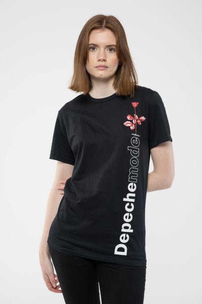 Depeche Mode T Shirt Violator Side Rose Band Logo new Official Unisex Black Carousel 5