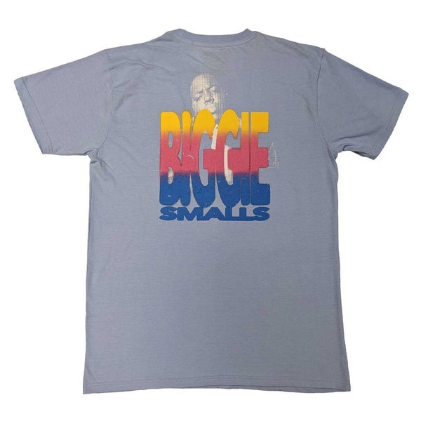 Biggie Smalls T Shirt Halftone Biggie Logo new Official Unisex Purple Carousel 2