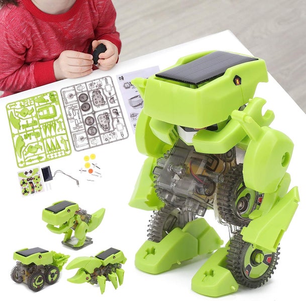Solar Robot Building Kit Green Carousel 1