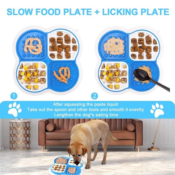 Slow Feeder Lick Mat, Distraction Device for Washing Dogs Carousel 2