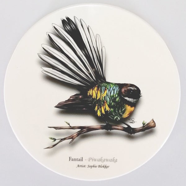 Sophie Blokker - Round Fantail Ceramic Trivet Carousel 1