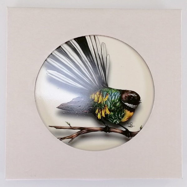 Sophie Blokker - Round Fantail Ceramic Trivet Carousel 4