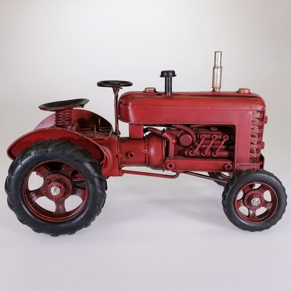 Vintage Red Tractor Sculpture Carousel 2