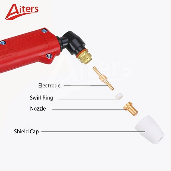 PT31 100PCS Consumables Nozzle and Electrode Ceramic Shield Nozzle Cup and Ga... Carousel 2