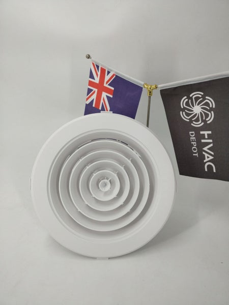 HYVENT Round Downjet Diffuser 150 dia Carousel 1