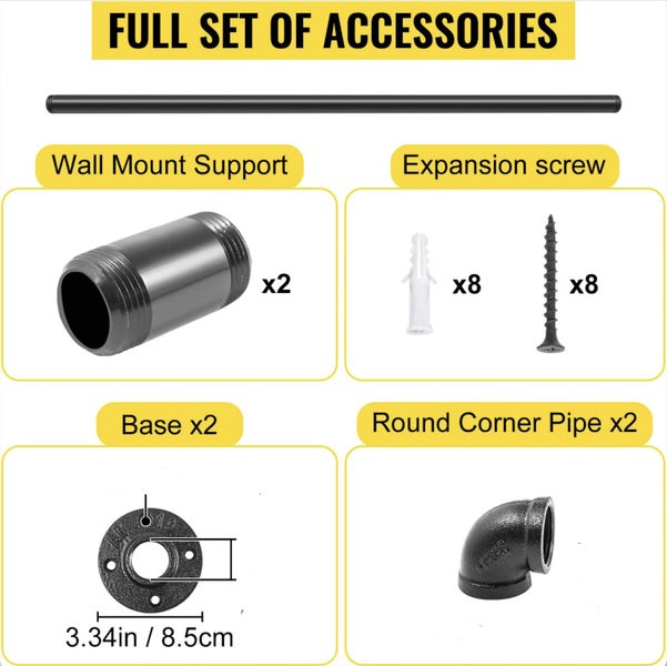 Industrial Pipe Stair Handrail-95CM Carousel 12