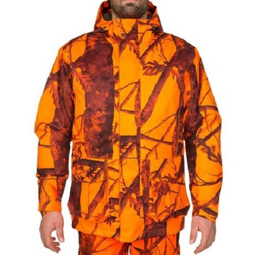 DECATHLON Parka Posikam HIGH VISIBILITY Solognac hunting jacket -US Size M or XL Carousel 2