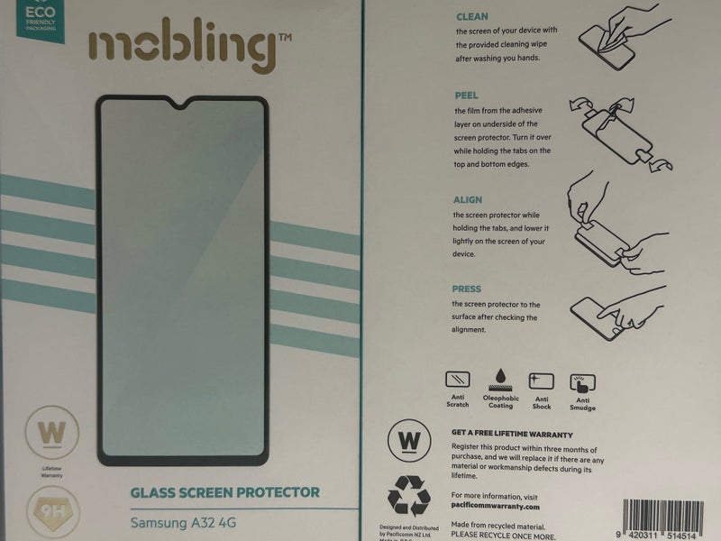 Samsung A32 4G Mobling 2 in 1 Black Wallet Case + Free Screen Protector Carousel 1