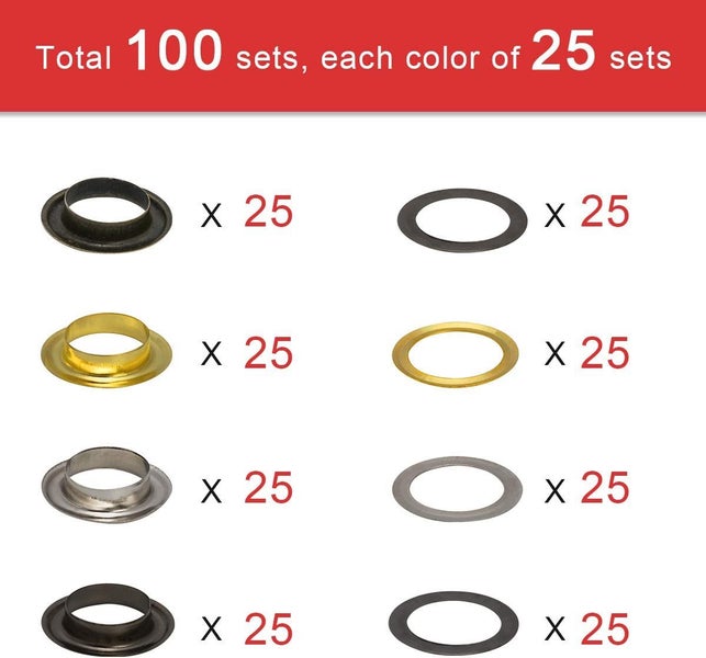 Metal Eyelets Grommets Kit Sale Sale Carousel 2