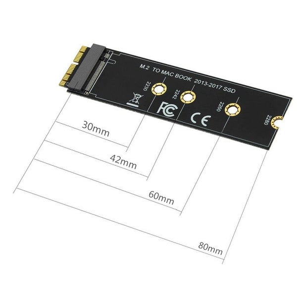M key M.2 PCIe AHCI SSD Adapter Card for MACBOOK Air 2013 2014 2015 2017 A146... Carousel 1