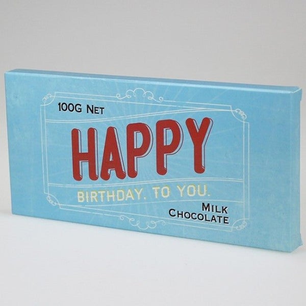 Bloomsberry & Co 'Happy Birthday' Milk Chocolate Bar Carousel 1