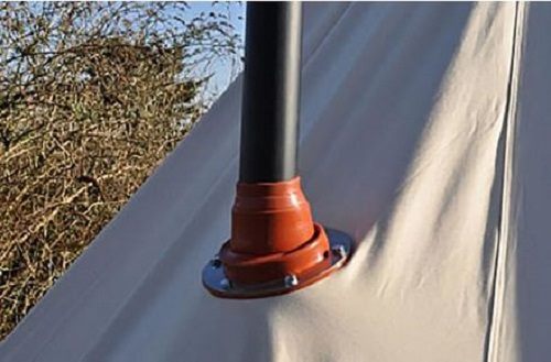 Bell Tent Stove Pipe Collar Kit for In-tent Wood Burner Carousel 1