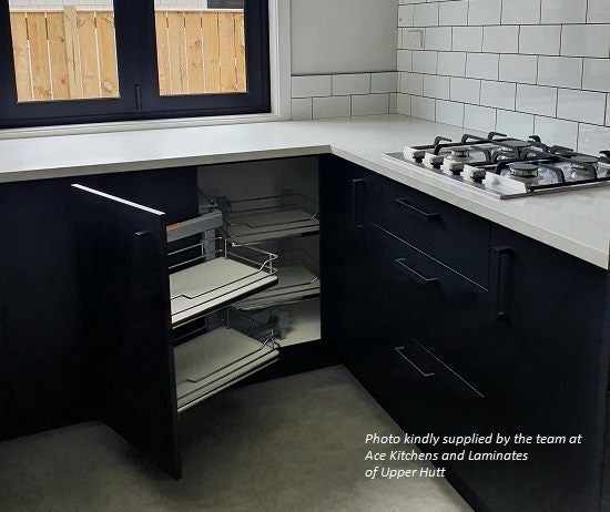 Magic Pull Out Corner Unit for Blind Corner 1000mm Carousel 2