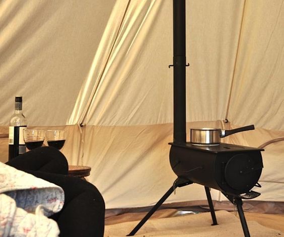 In-Tent Collapsible Wood Stove with **BONUS** BBQ Grill *1-YEAR WARRANTY* Carousel 1