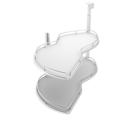 Duplo Swinging Pull Out Corner Unit for Blind Corner 1000mm Carousel 1