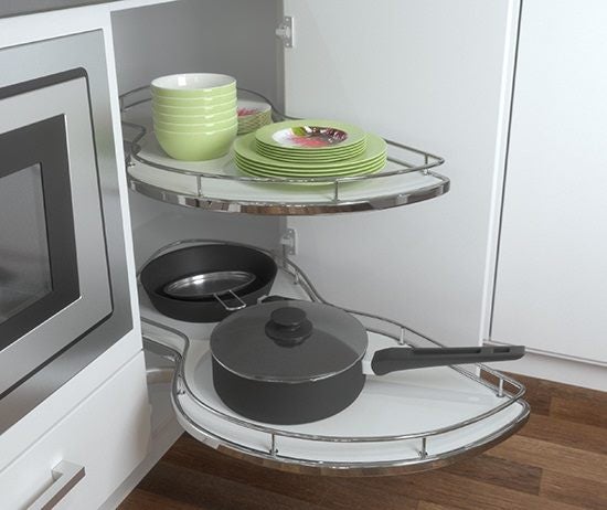 Duplo Swinging Pull Out Corner Unit for Blind Corner 1000mm Carousel 2