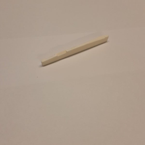 Bridge Saddle - 72mm x 3mm - Compensated - Bone Carousel 1