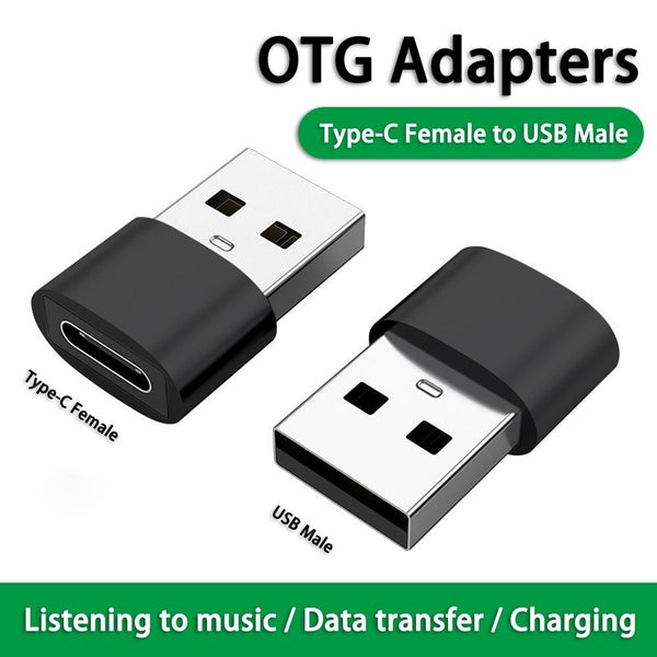 1PC USB C Female to USB 2.0 Male Adapter USB C Charger Power Adapter Carousel 1
