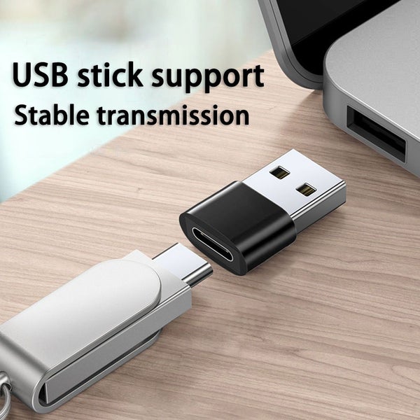 1PC USB C Female to USB 2.0 Male Adapter USB C Charger Power Adapter Carousel 2