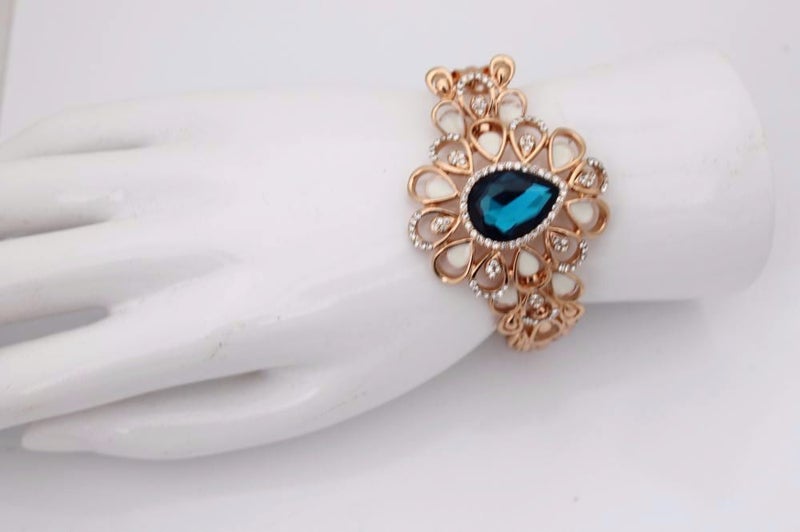 Beautiful Blue Rhinestone Bracelet Carousel 2