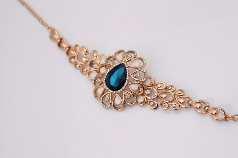 Beautiful Blue Rhinestone Bracelet Carousel 3