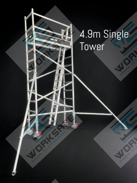 Aluminium Scaffold Tower 4.9h x 2.0x0.73m Carousel 1