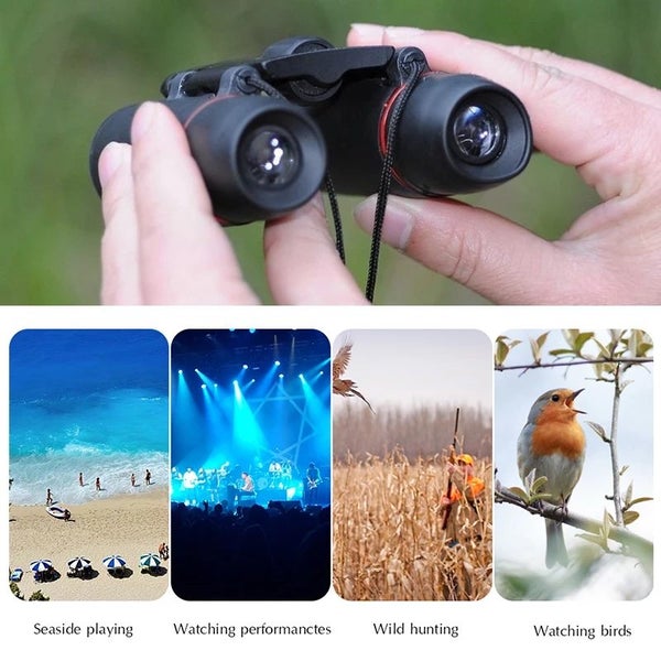 Portable Binoculars Powerful Mini Zoom 30x60 Long Distance Folding Carousel 7