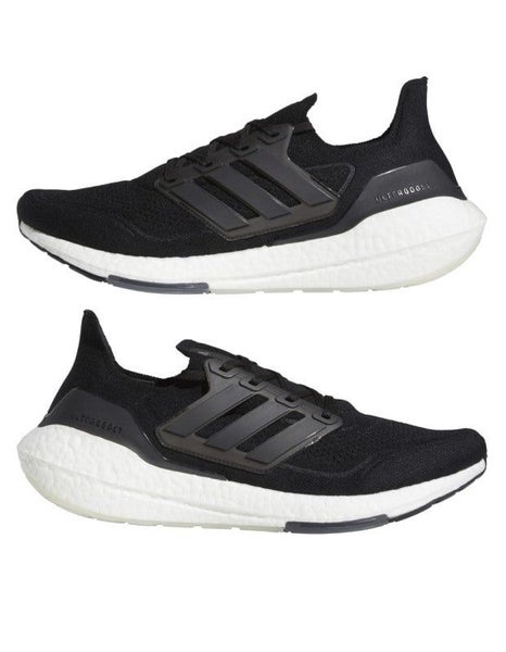 adidas Men's Ultraboost 21 Shoes Black/White US9 Carousel 1