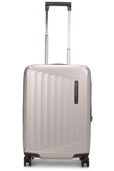 Samsonite Nuon 55cm Hardside USB Carry-On Suitcase Matte Silver Carousel 2
