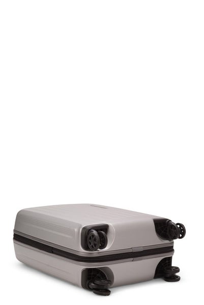 Samsonite Nuon 55cm Hardside USB Carry-On Suitcase Matte Silver Carousel 9