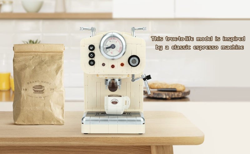 Coffee Machine Toy Building Set,Home Decor Accessory for Adults Carousel 2