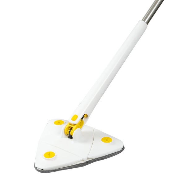 Cleanflo Spin Cleaning Mop 360° Rotatable Adjustable Multifunctional 5Pads White Carousel 1
