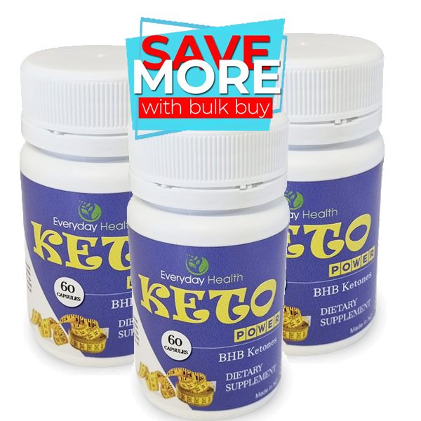 BULK BUY - 3 bottles Keto Power - 180 caps629404933107231128