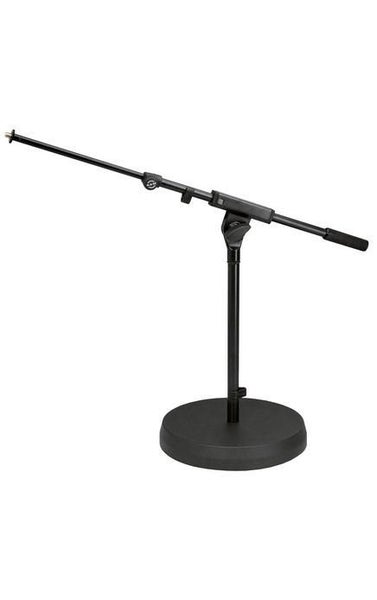 K&M - 25960-300-55 - Round Base Low Mic Stand With Telescopic Microphone Stan... Carousel 1