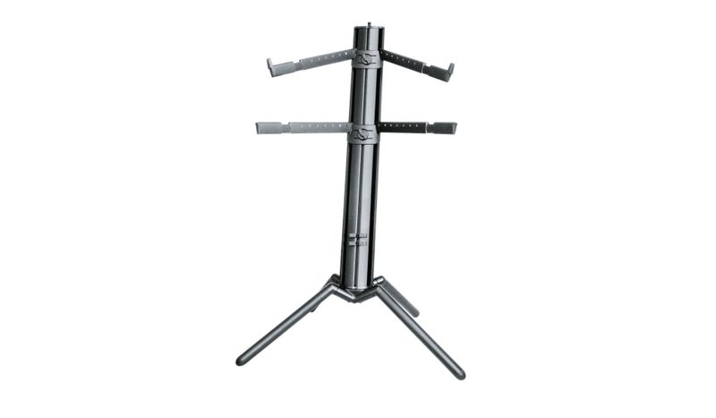 K&M - 18860-000-35 - Spider Pro Keyboard Stand - Anodized Black. Carousel 1